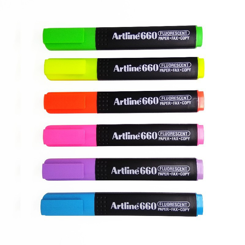 

ARTLINE 660 Highlighter, warna cerah, penanda warna, stabilo