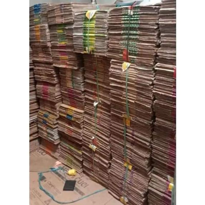 KARDUS BEKAS MINUMAN PANTHER,ALE-ALE,TEH RIO,TEH GELAS,DLL UK 33×23×12cm