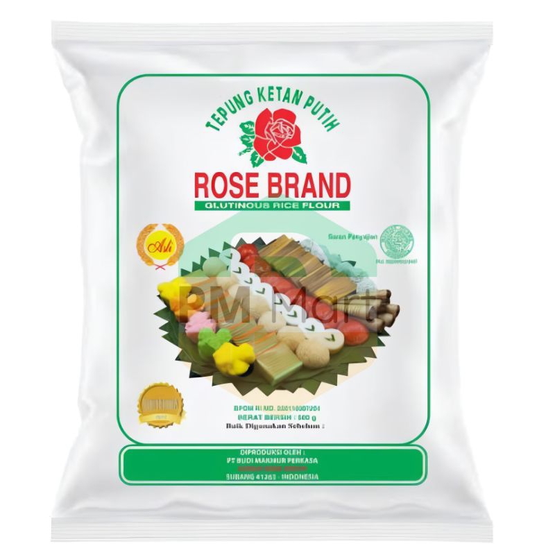 

Tepung Ketan Putih Merk Rose Brand 500 Gram