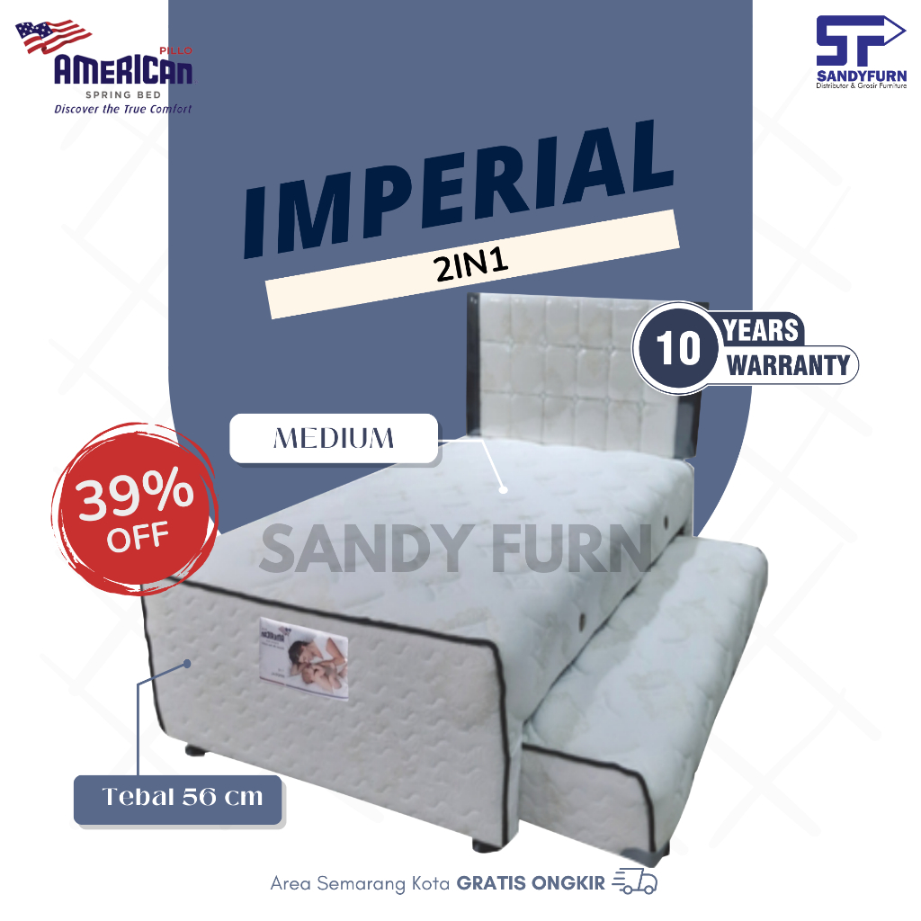 American Pillo Springbed Sorong Imperial 2in1