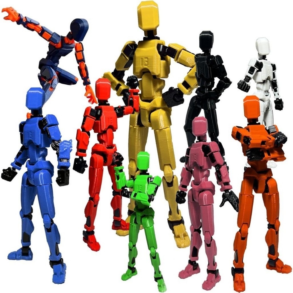 Printing Lucky 3D  13 Action Figure Dummy 13Assembly Model Toys Articulado Action FigureChildren Toy