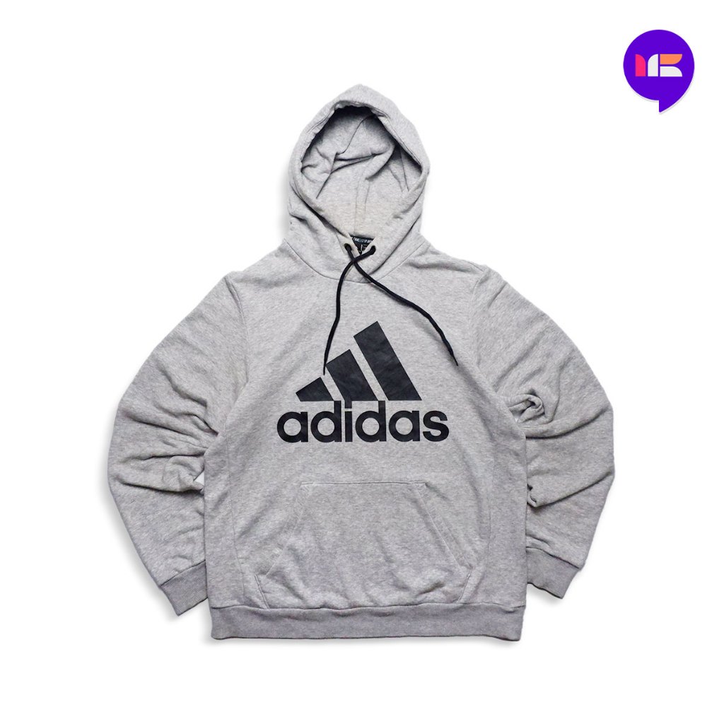 HOODIE ADIDAS BALOK ABU-ABU