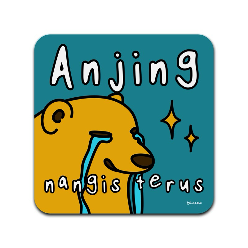 

Stiker Anjing Nangis | Raina Pulang