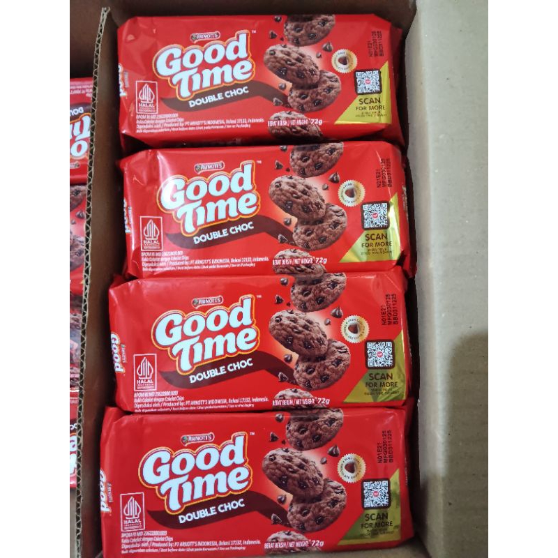 

GOOD TIME COOKIES DOUBLE CHOC 72G