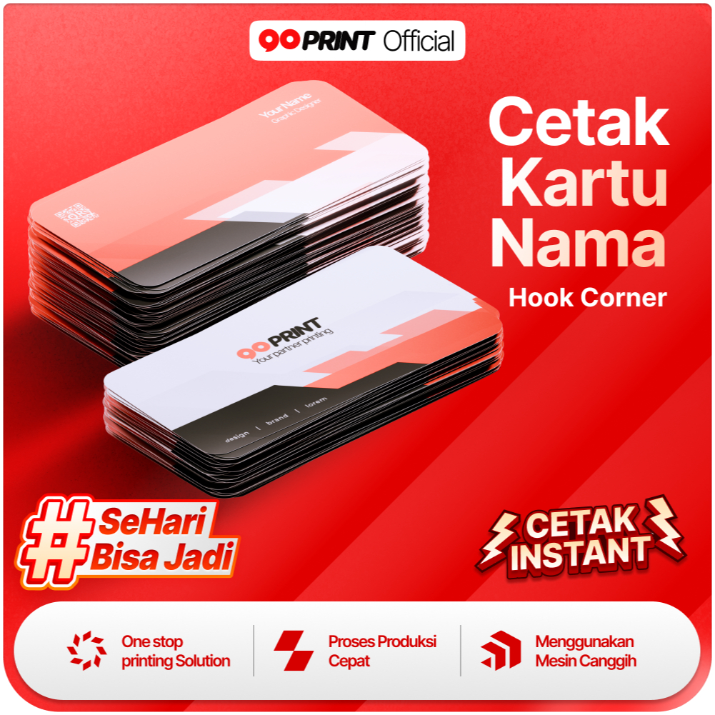 

Cetak Kartu Nama Hook Corner / Kartu Nama Rounded Corner / Kartu Nama Premium