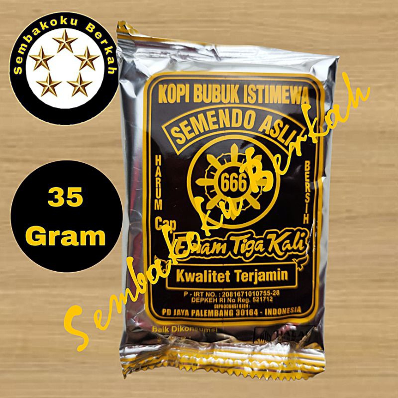 

Kopi Semendo Asli Cap 666 35gr (GRATIS ONGKIR INSTANT)