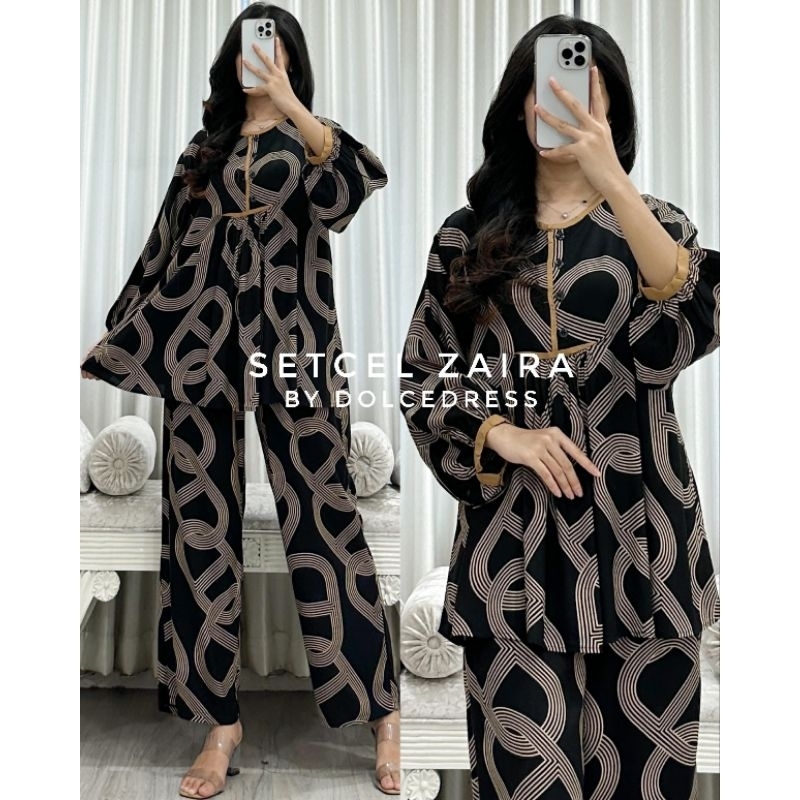 SETCELL ZAIRA / Set Wanita Terbaru / Set By DolceDress / Setelan Wanita Busui / Setelan Wanita Kekin