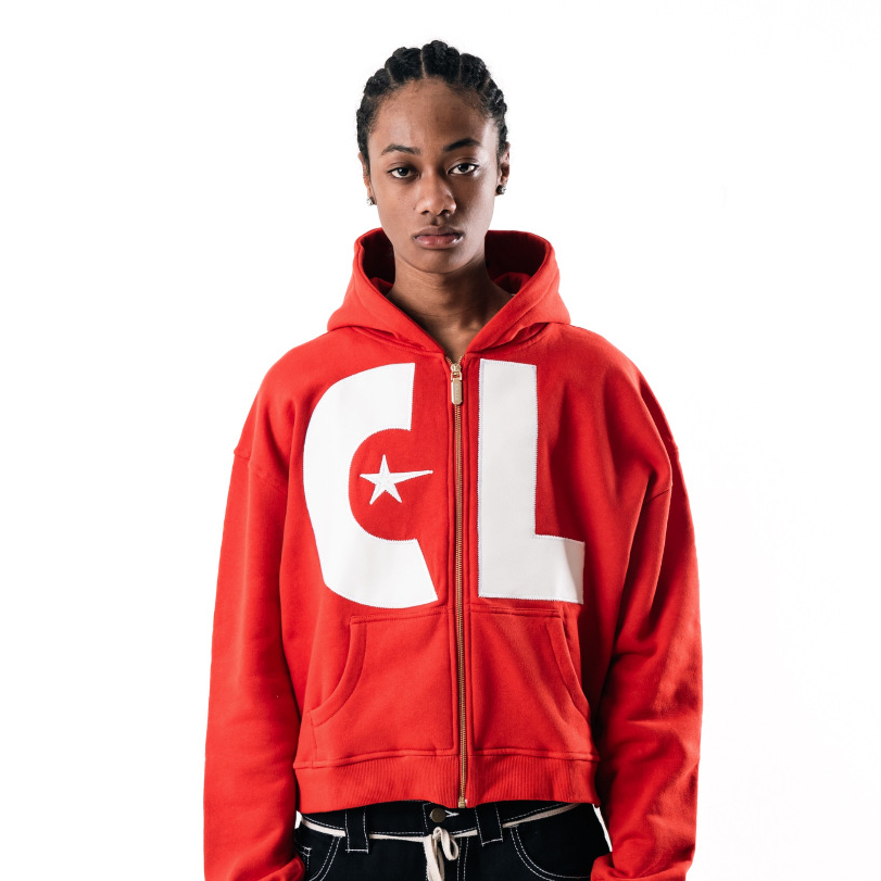 [ORIGINAL] CALLE DE LARACHE | CALLE ZIP HOODIE | CDL ZIP HOODIE | CDL BLACK ZIP HOODIE | CDL PINK ZI