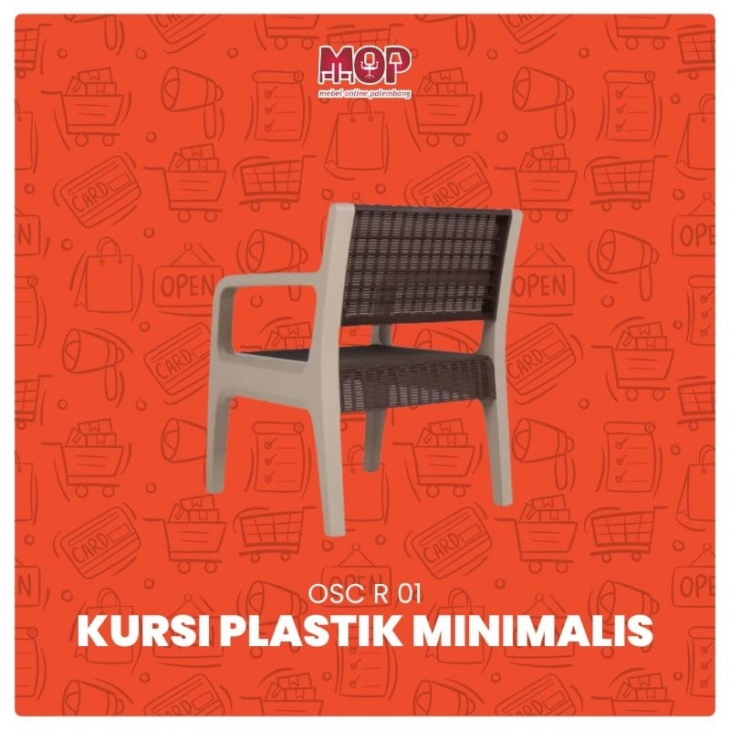 Olymplast OSC - R 1 Seater Kursi Tunggu / Teras / Taman / Sofa Plastik