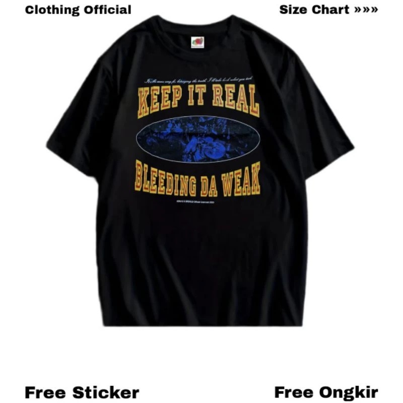 Tshirt Beatdown KEEP IT REAL - MCHC Escape From Eastside Cotton combad 24s Tebal