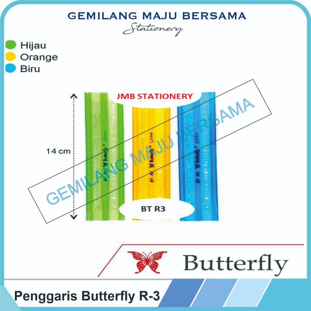 

Penggaris Butterfly BT - R3