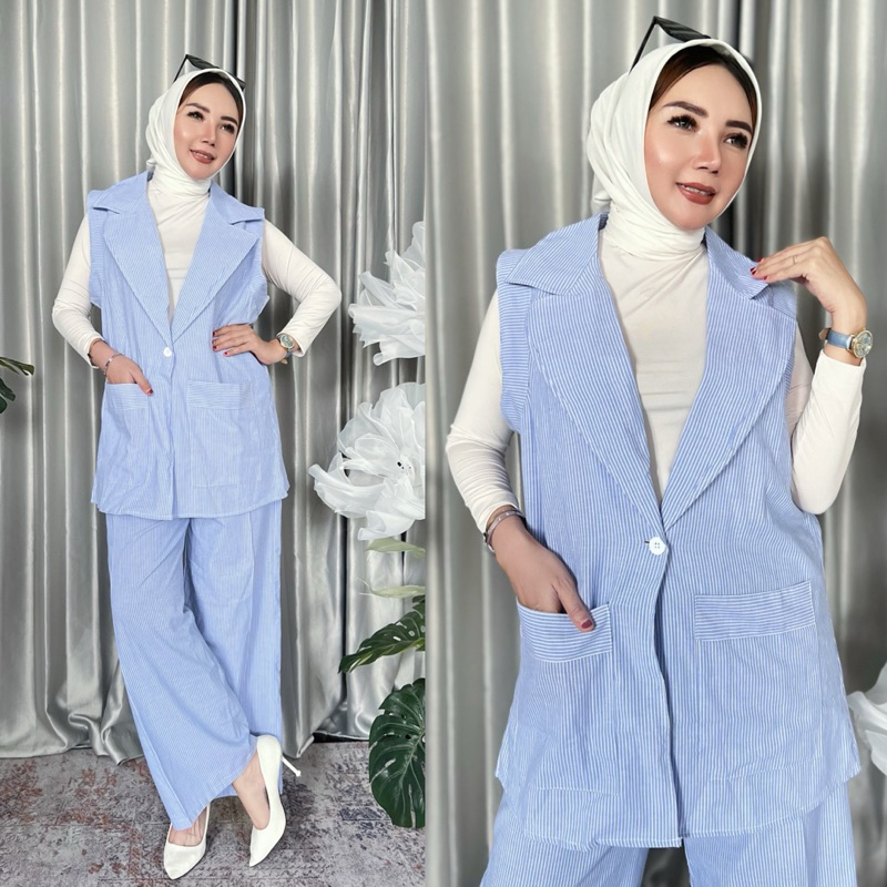 Yuka One Set Vest - Set 2 in 1 rompi + celana