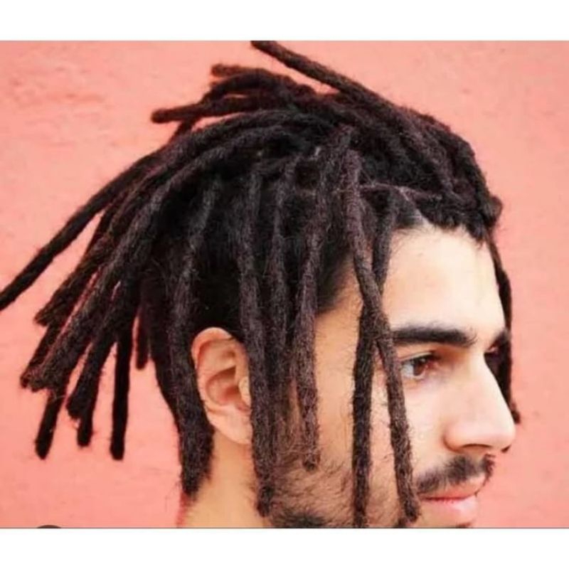 HAIRSTYLE RAMBUT GIMBAL ISI 10 HELAI DREADLOCK RAMBUT SAMBUNG RAMBUT REGGAE BRAIDING HAIR NATURAL LO