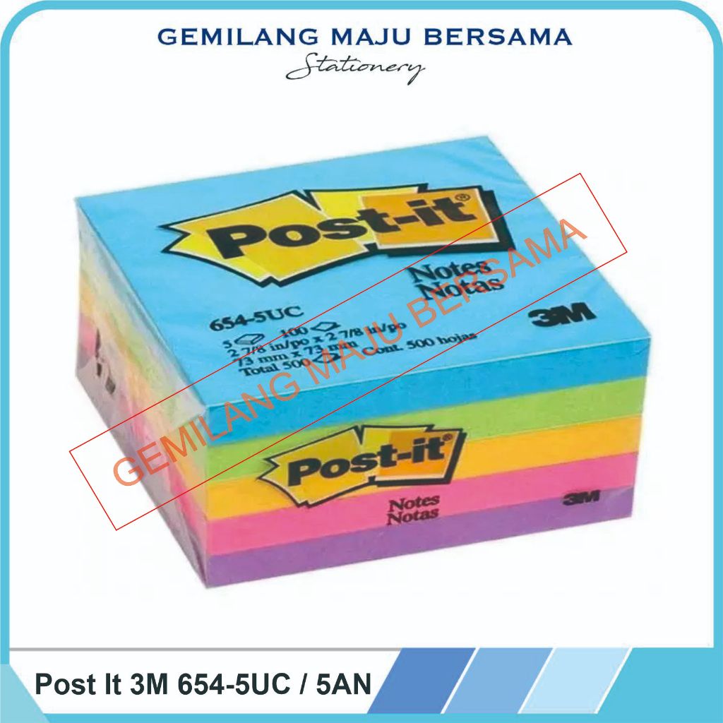 

Post it 3M 654- 5PK (5pad)