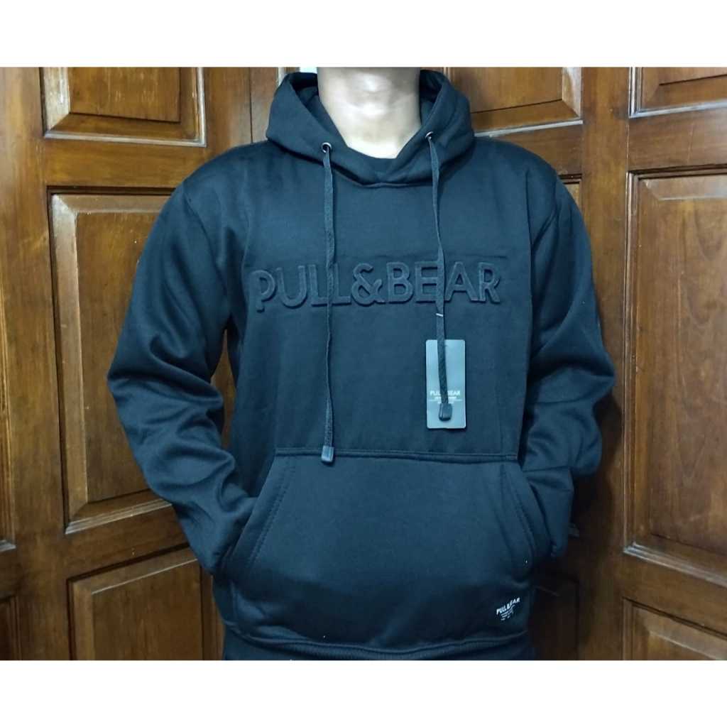 HOODIE PULL & BEAR LORENG CAMO IMPORT / SWEATER CASUAL UNISEX