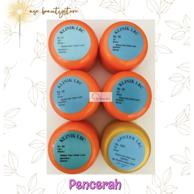 Cream malem pencerah LBC no. 55,58,16,18,23