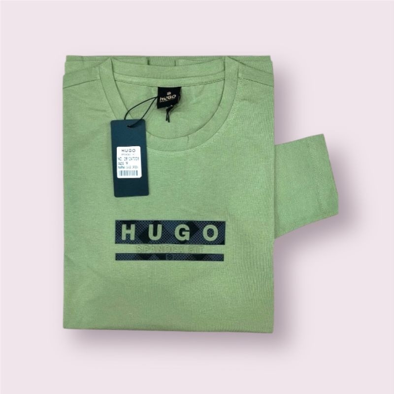 kaos HUGO SELECTION oblong tangan panjang original
