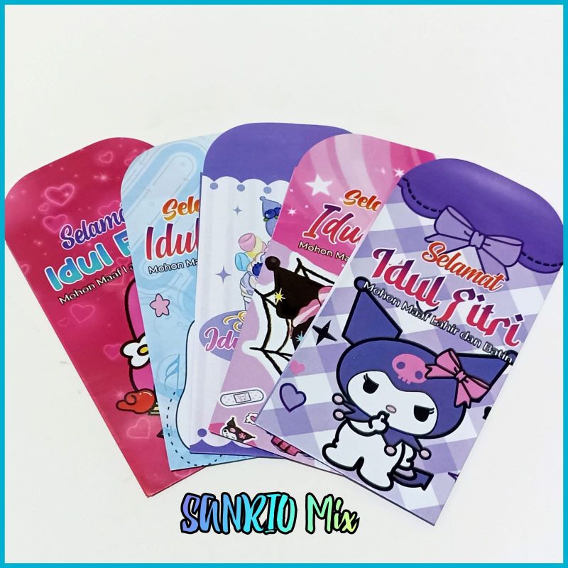 

[50pcs] Amplop Karakter SANRIO Angpau Lebaran Motif Kartun Anak