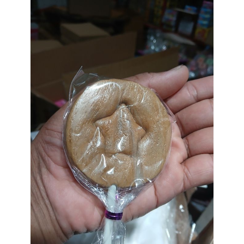 

DALGONA CANDY (stick) BESAR 7 CM isi 20 pcs