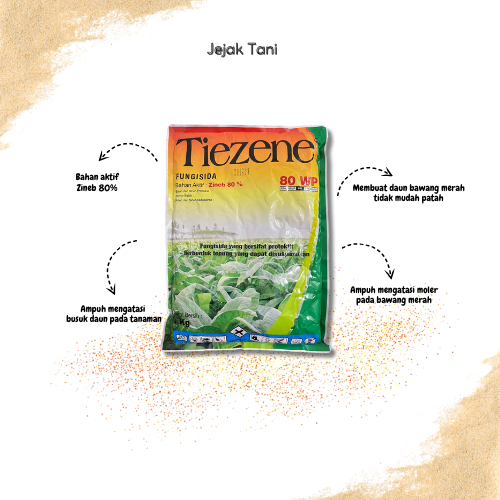 [ORIGINAL] Tiezene 80WP Fungisida berbahan aktif Zineb 80% (1 Kg)