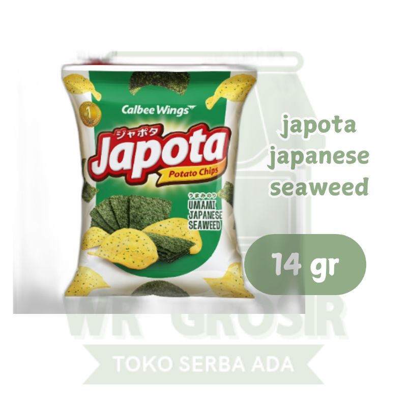 

Calbee Wings Japota Japanese Seaweed Potato Chips 14 gr(renceng)