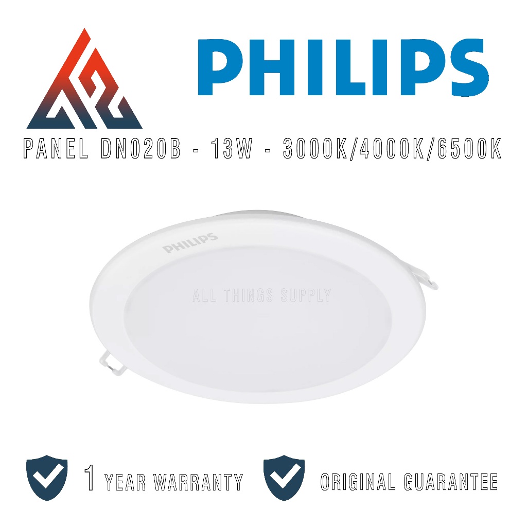 Philips DN020B G4 Lampu Downlight Inbow 13W LED12 Bulat D150 - 13 W 13 Watt 13Watt