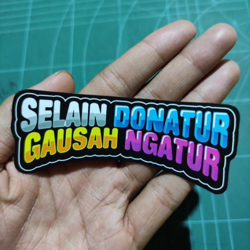 

Sticker Selain Donatur Ukuran 10cm Anti Air