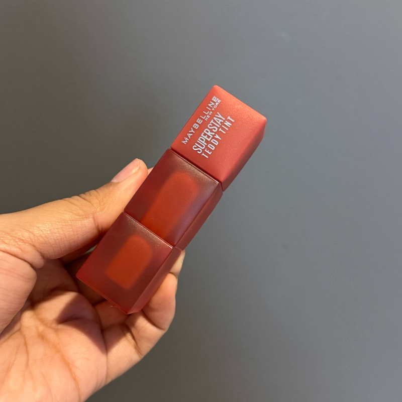 MAYBELLINE OFFICIAL Superstay Teddy Tint 5 mL - Teddy Soft Matte Tahan 12 Jam Lipstick Lipcream Lips