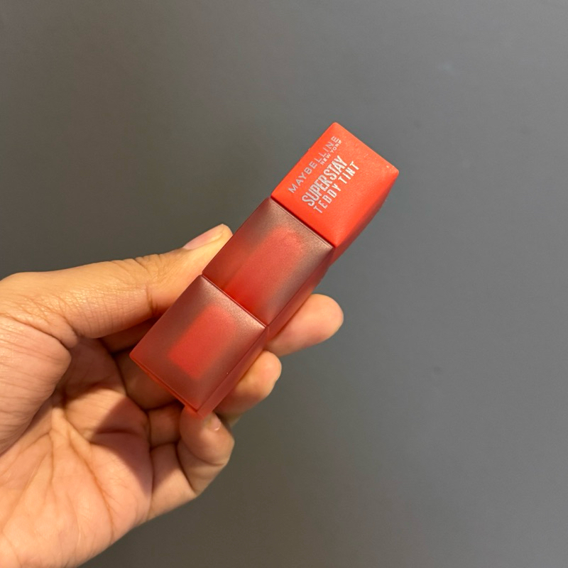 MAYBELLINE OFFICIAL Superstay Teddy Tint 5 mL - Teddy Soft Matte Tahan 12 Jam Lipstick Lipcream Lips