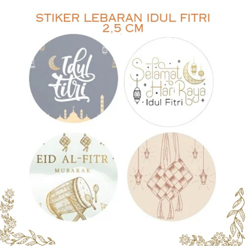 

[20pcs] Stiker Estetik Hampers Gift Toples Idul Fitri Lebaran 2,5cm