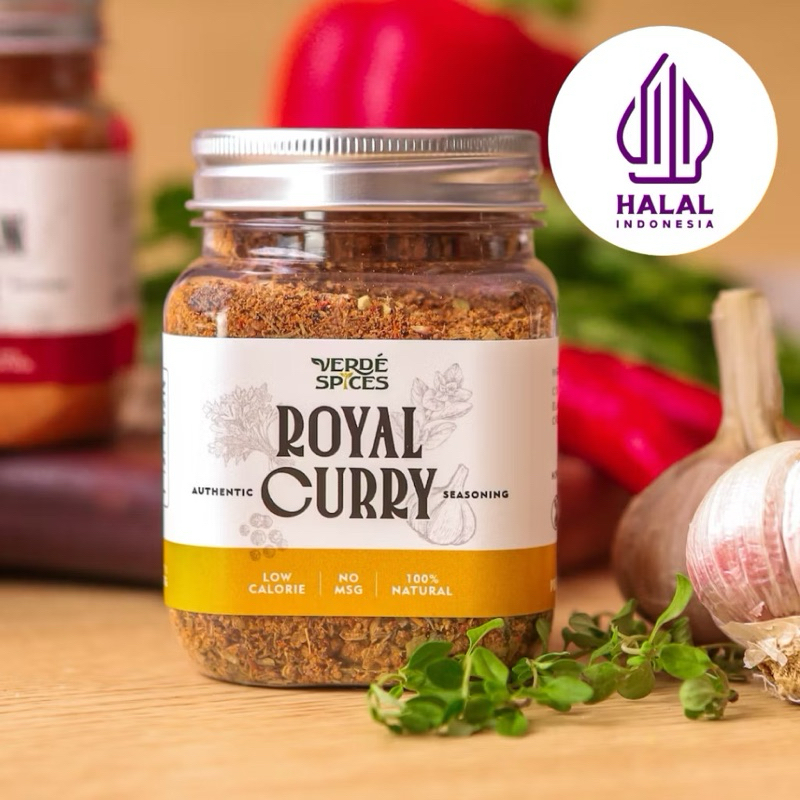 

Verde Spices Royal Curry 100g Bumbu Marinasi Rendah Kalori Rempah Bubuk Masak Diet Mix Dry Rub