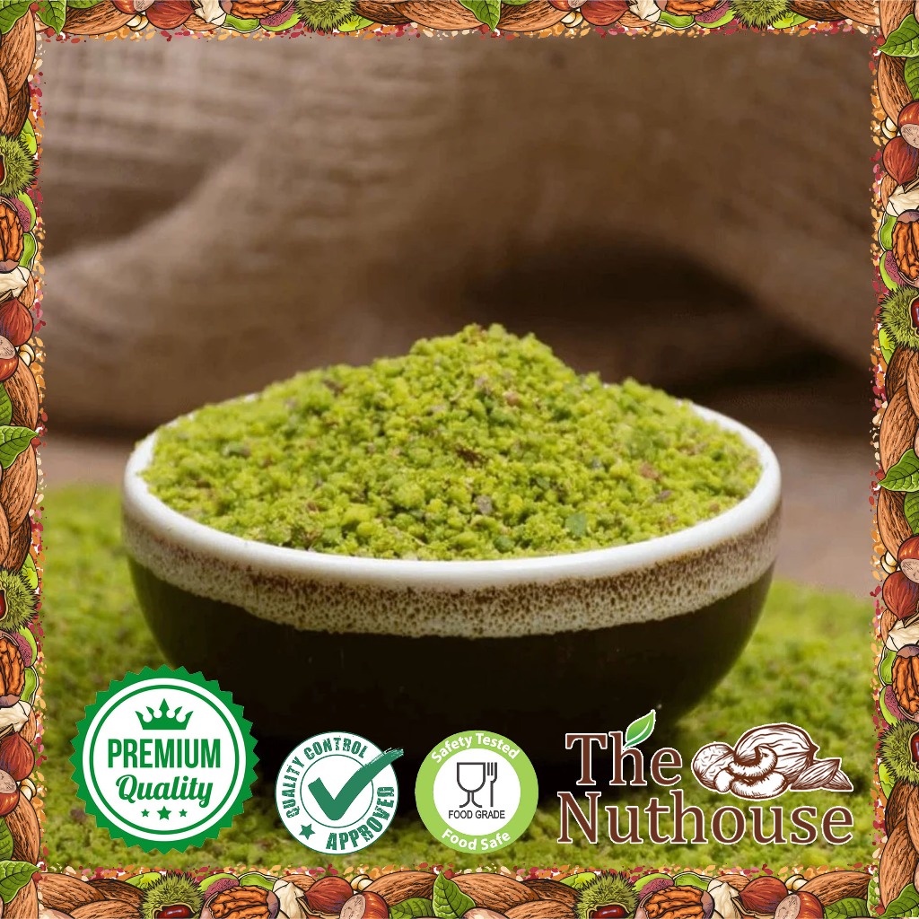 

Kacang Pistachio Bubuk Kasar / Ground Pistachio Kernels Powder Premium [Ukuran 100gr / 250gr / 500gr / 1kg]