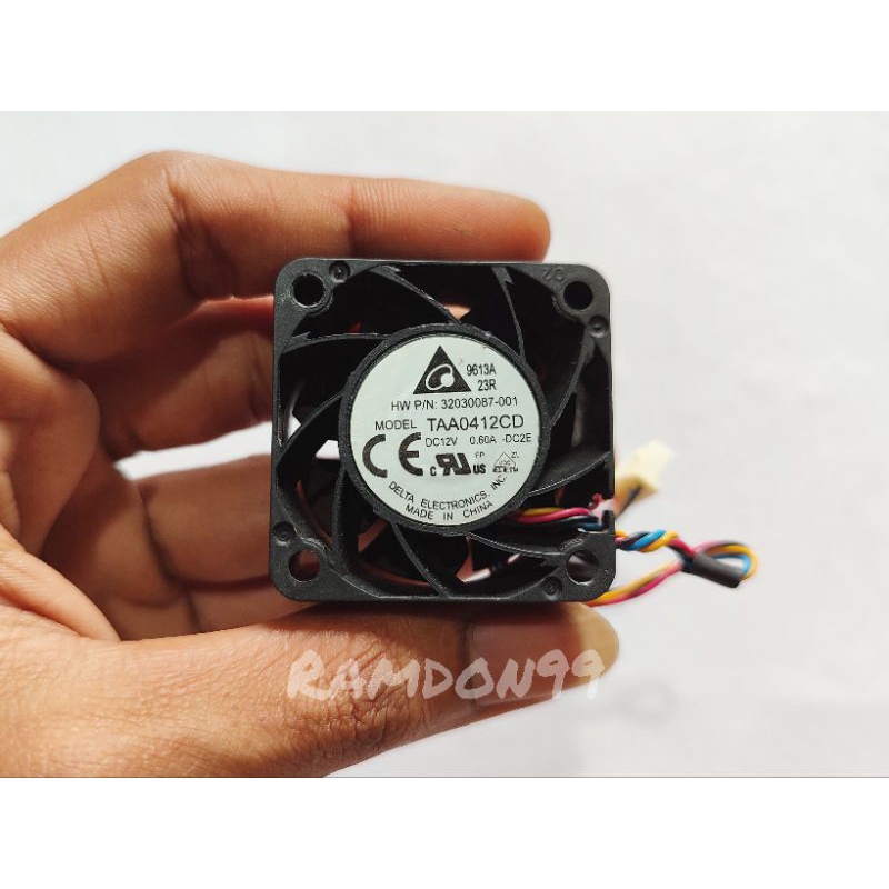 Kipas 12V 0.60A 4×4cm High Speed Original Delta Fan Copotan