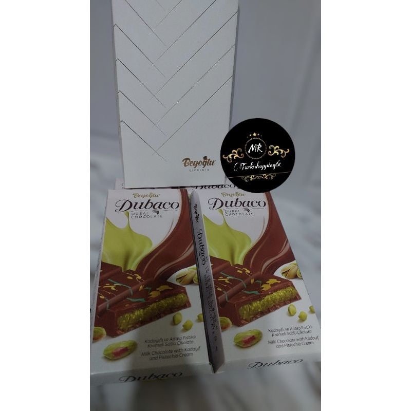 

DUBACO COKLAT DUBAI 200GR Madu Coklat dengan Kadojufutah dan Pistachio Cream