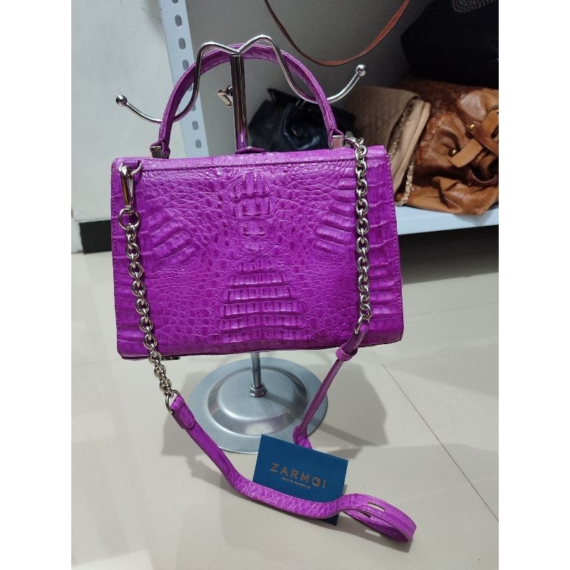 preloved Zarmoi tas kulit buaya asli