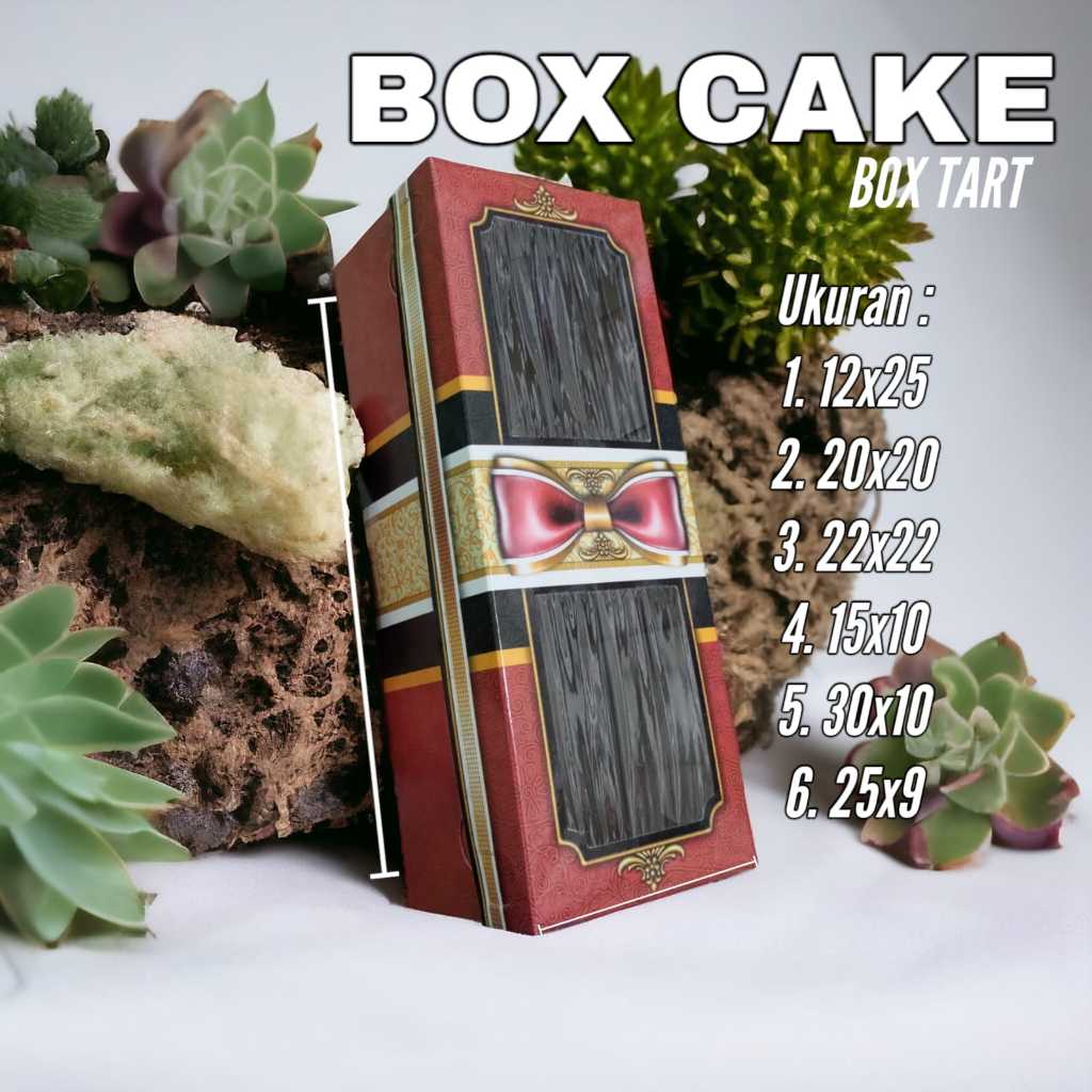 [10Pcs] Dus Kue Ulang Tahun | Cake Box | Dus Kue | Dus Putih Motif