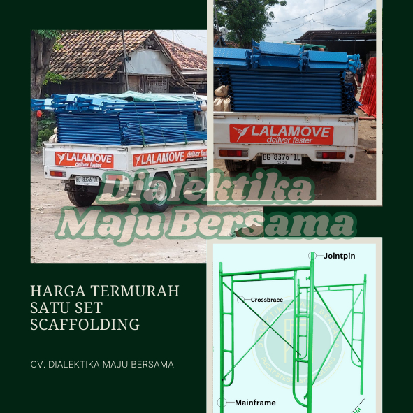 SET SCAFFOLDING STEGER SCAFFOLDING TINGGI 170 CM / MAIN FRAME 170 / STEGER TINGGI 170