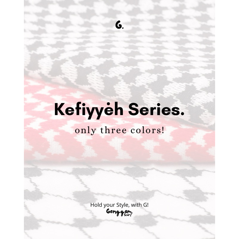 [Genggam Scarf] Kefiyyeh Series 140x140cm
