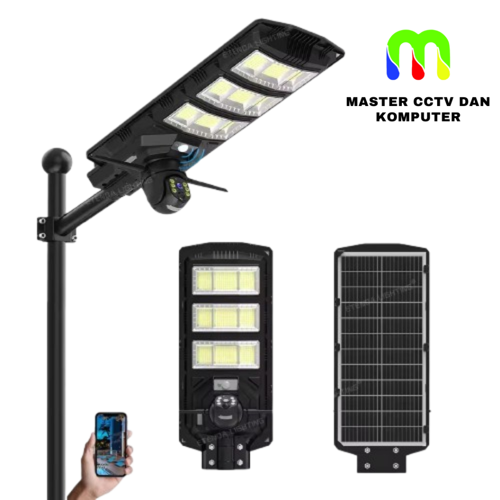 KAMERA  DUAL LENSA  4MP+SOLAR PANEL+4G SIMCARD+LAMPU SOROT