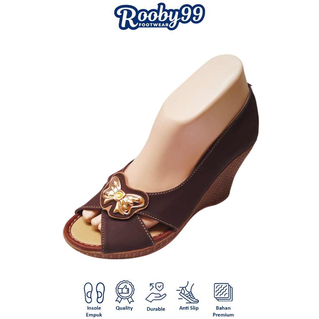 Sepatu Wanita High Heels Sepatu Sendal Wedges Hak Tinggi 7cm Cewek Kesya 107