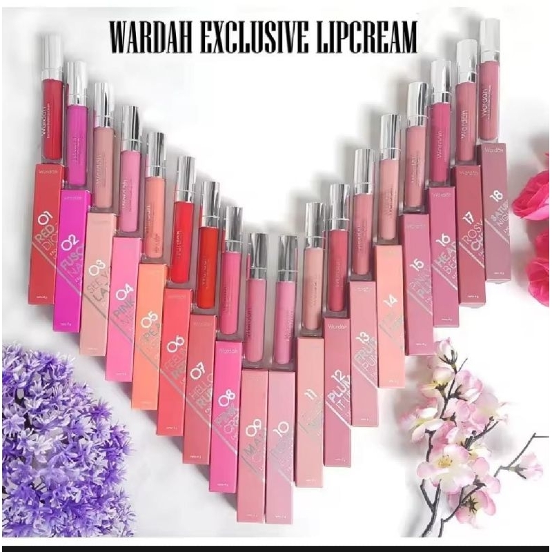 Lipstik Wardah  Exclusive  Matte Lipp  Cream 100%Original