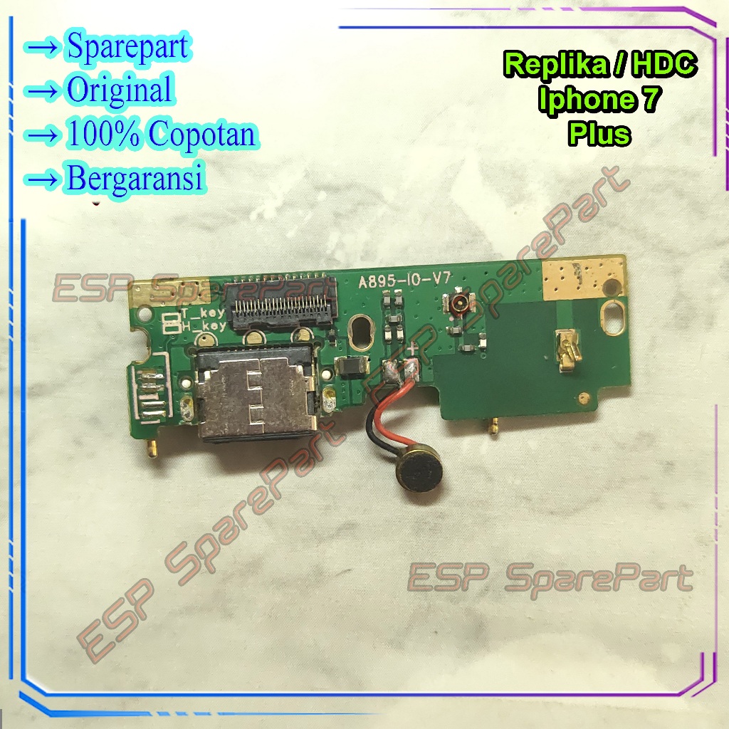 Board Charger Replika Iphone 7 Plus / Papan konektor Cas / Casan Copotan