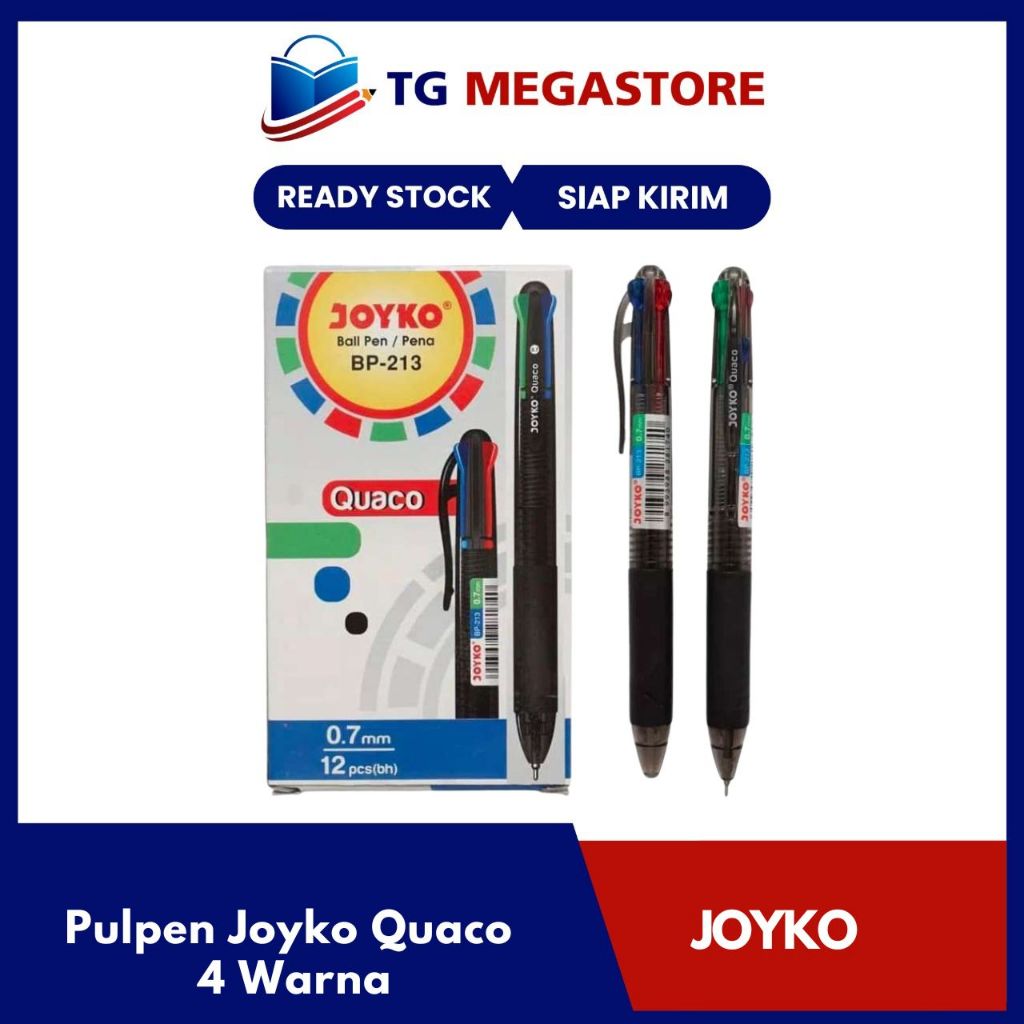 

Pulpen Joyko Quaco( BP-213 ) 4 Warna