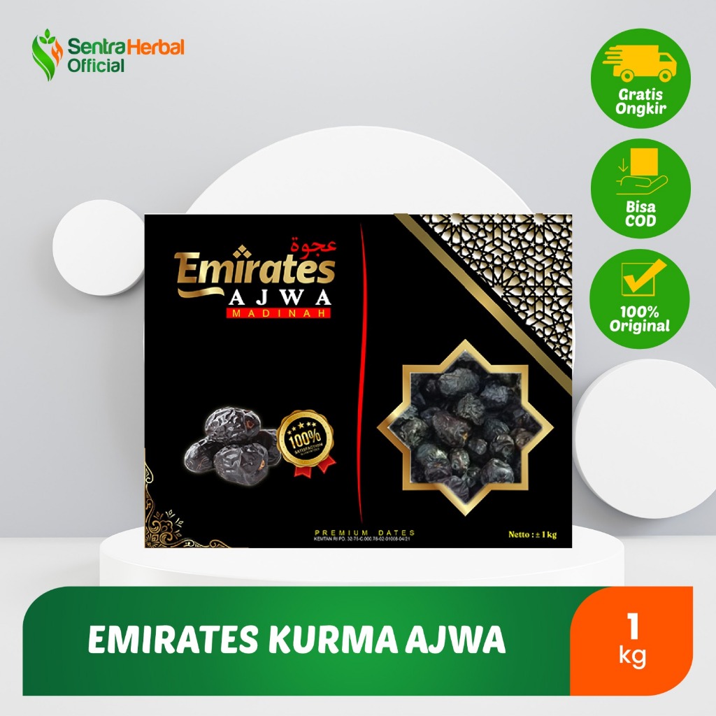 

Emirates Kurma Ajwa Premium Dates - 1KG