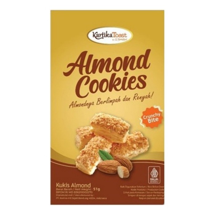 

Kartika Toast Almond Cookies / Kue Almond 43 Gr