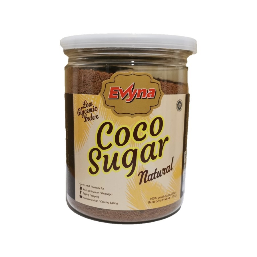 

Evyna Food Coconut Sugar Original Gula Kelapa Natural 320 gram