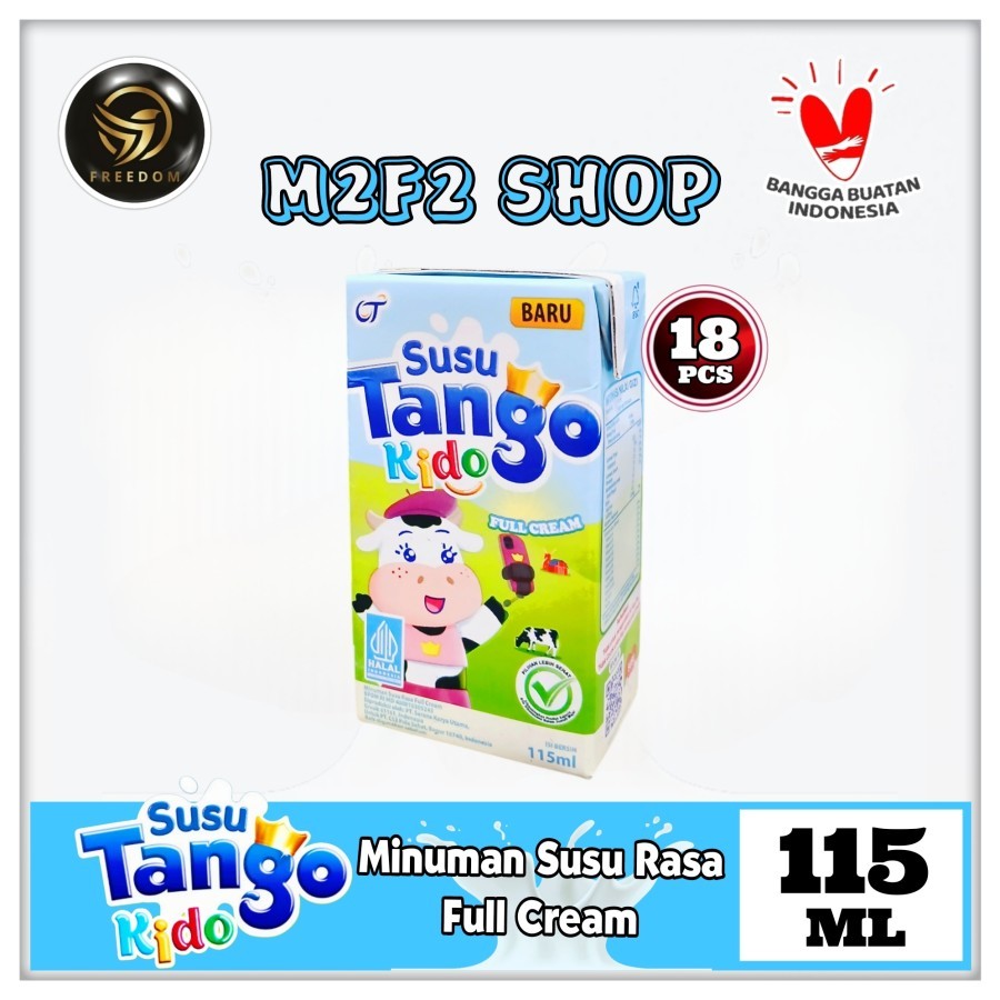 

Susu Kids Tango Kido Full Cream Kotak UHT - 115 ml (Kemasan 18 Pcs)