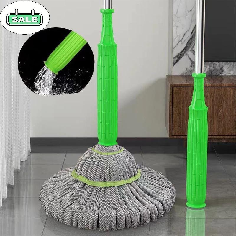[HZ] -  Alat Dehidrasi 1 Detik Pel Otomatis Pel Lantai Putar Twist Mop Mikrofiber Efisien 360° / Pel