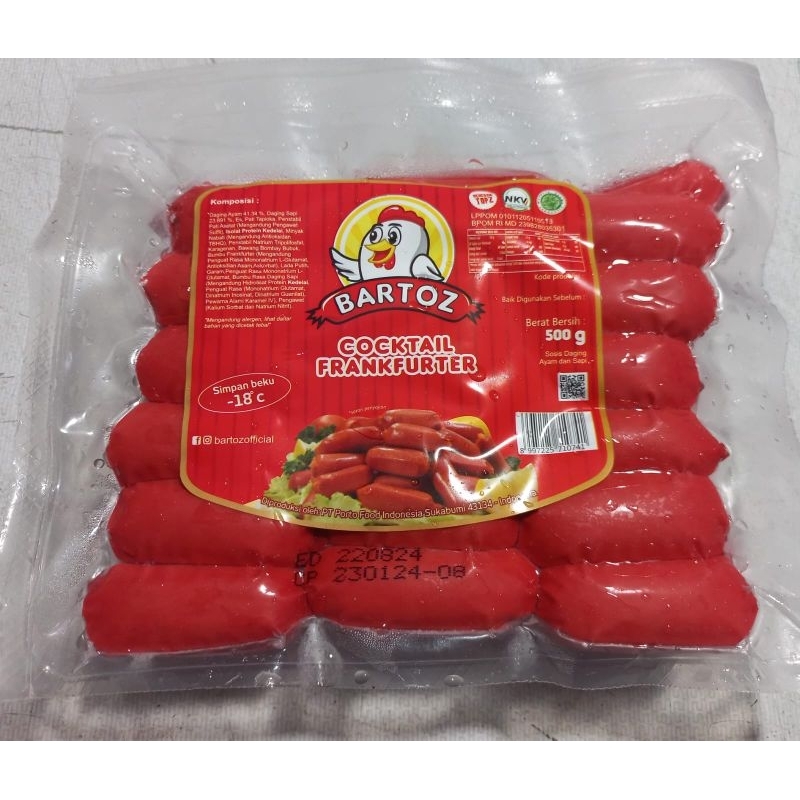 

Bartoz Sosis Cocktail Merah 500 gr