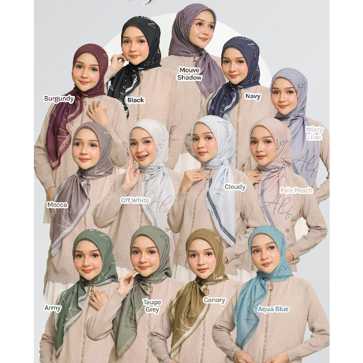 Hijab Segi Empat Motif ZENDAYA SCARF-ALFASA HIJAB